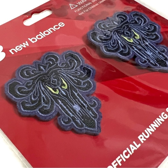 New Balance New Haunted Mansion Wallpaper Disney Shoelace Clip Ons Purple Black - Picture 5 of 11